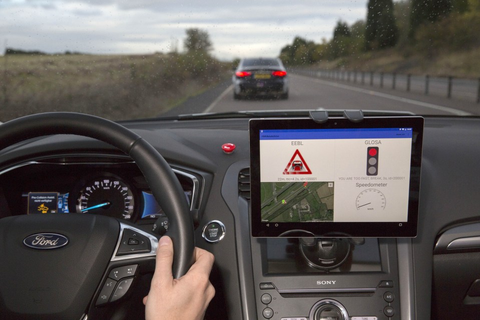 The display was the UK Autodrive Project's first demonstration since beginning last year