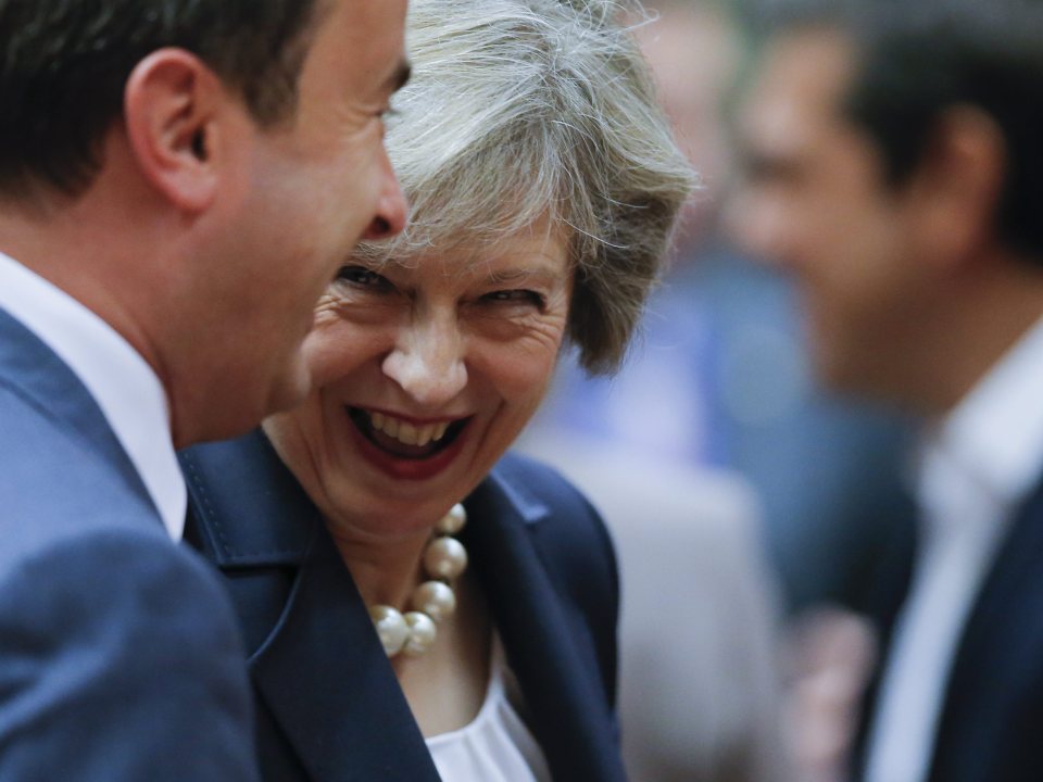 She said her job was to reassure her counterparts across the EU that Britain was committed to leaving the EU