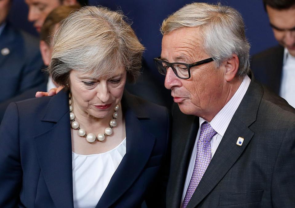 The PM is set to meet European Commission President Jean-Claude Juncker for further talks today