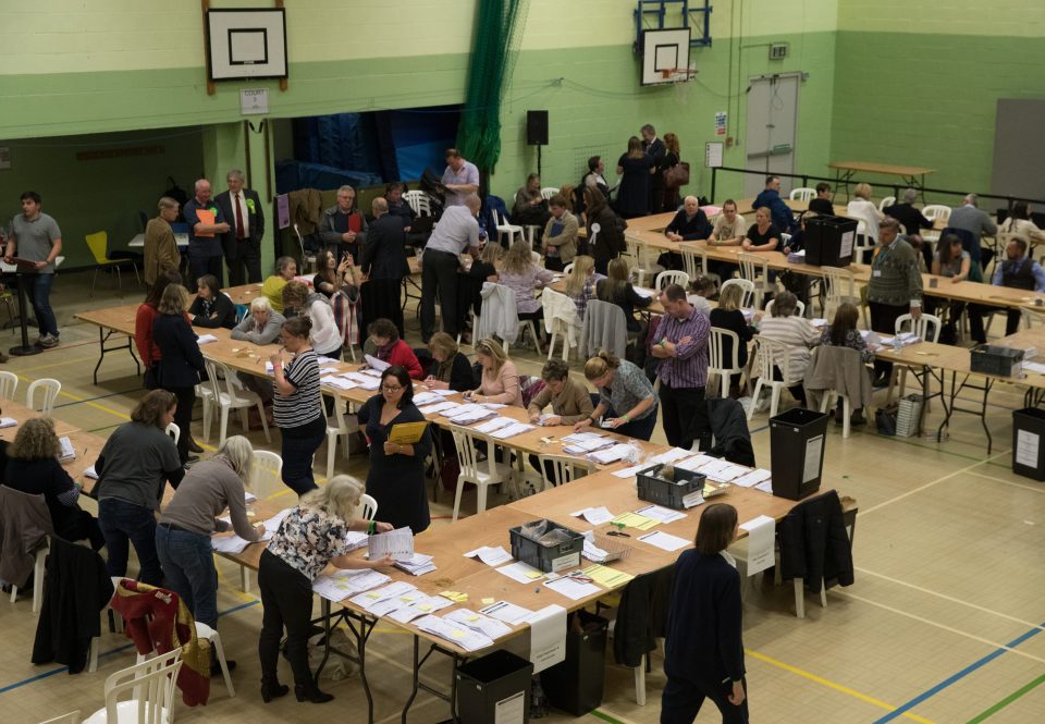 The turnout figure was 47% for the by-elction - still well down on the general election
