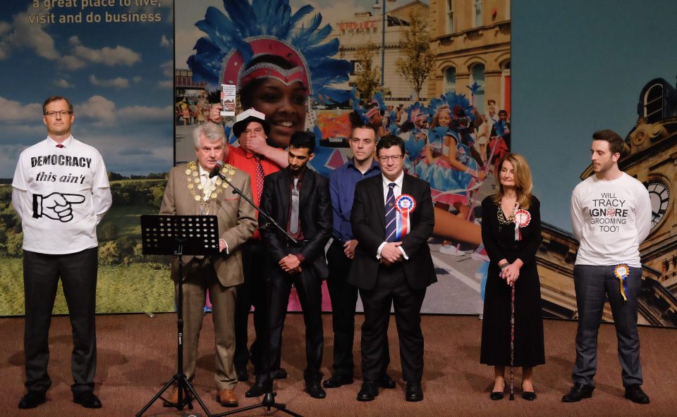Some of the rival candidates chose to heckle Ms Brabin after losing