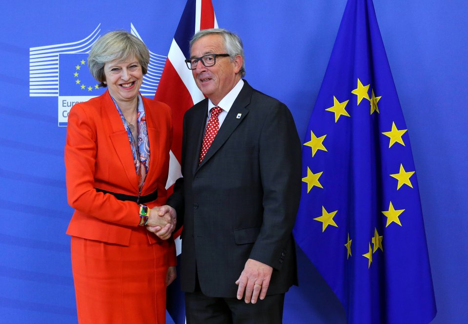 European Commission President Jean-Claude Juncker wasn't happy with Mrs May
