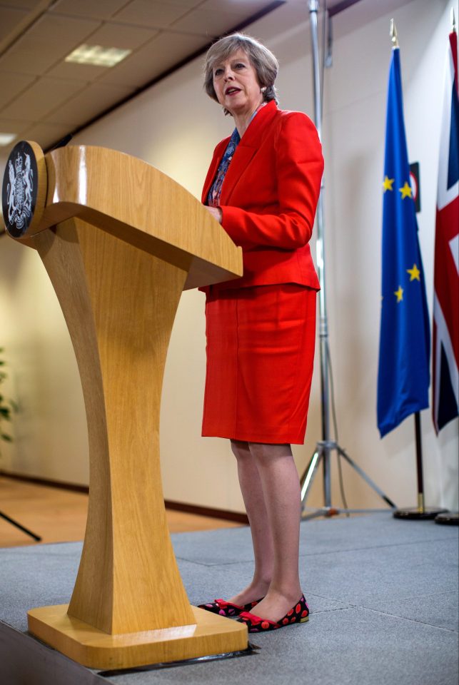 She told reporters she wanted to work with EU leaders towards a "smooth" Brexit