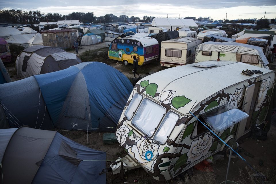 The settlement has built up over several years as migrants make their way through Europe, often following dangerous crossings of the Mediterranean Sea