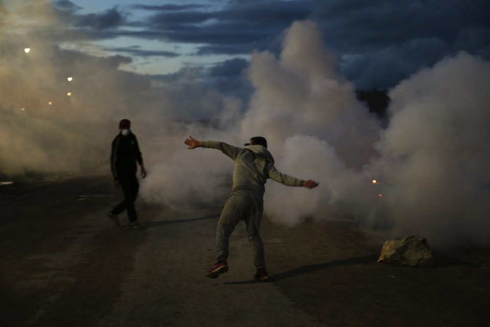 They are believed to have come under attack from a mob of around 50 migrants