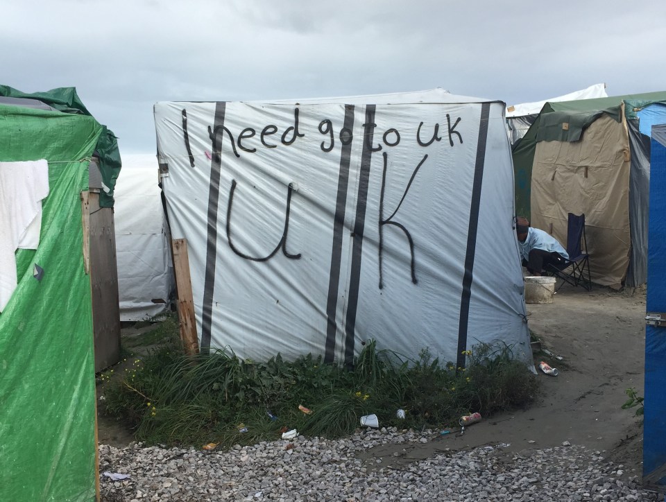 Generic view of the jungle migrant camp in Calais, France, as plans are made to clear the whole site
