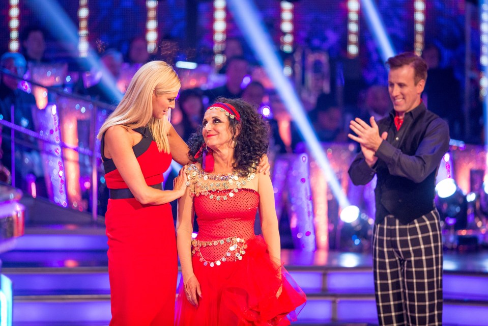 Ruffled ... Birds of a Feather star Lesley Joseph and Anton du Beke had to call time on their part in the show