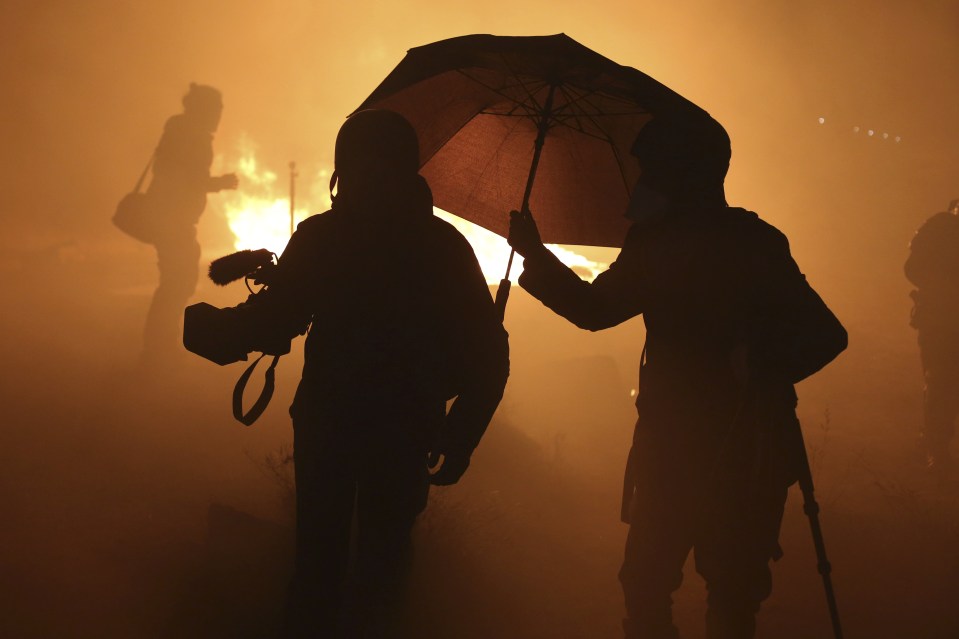 Calais camp clash 