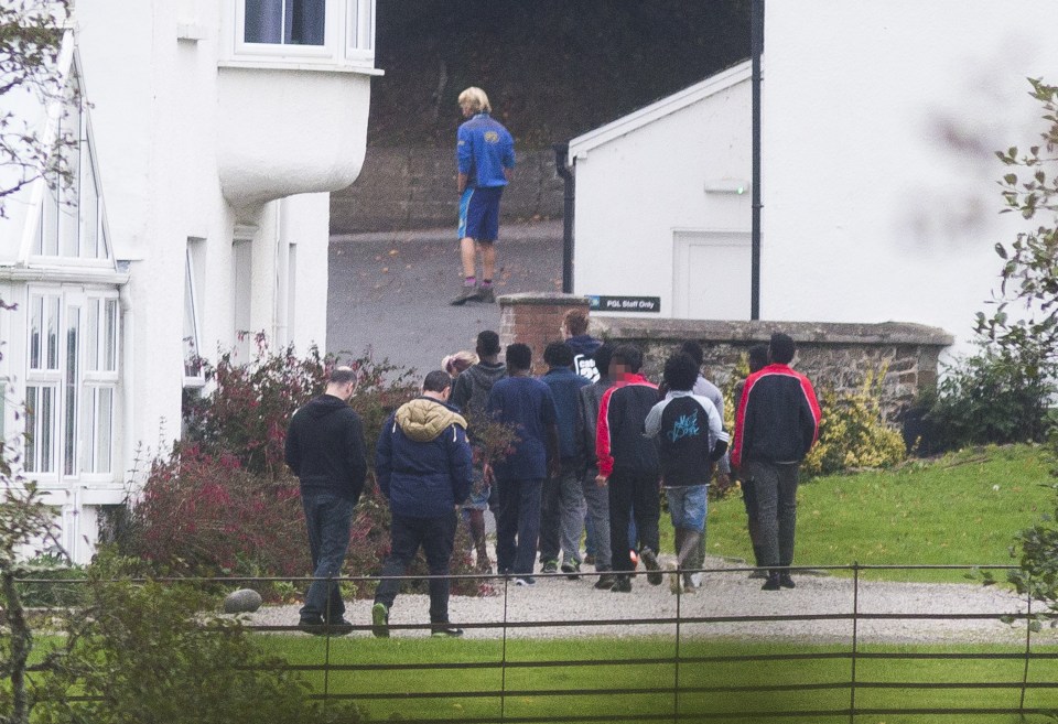 The first child migrants have arrived in the village of Great Torrington in Devon
