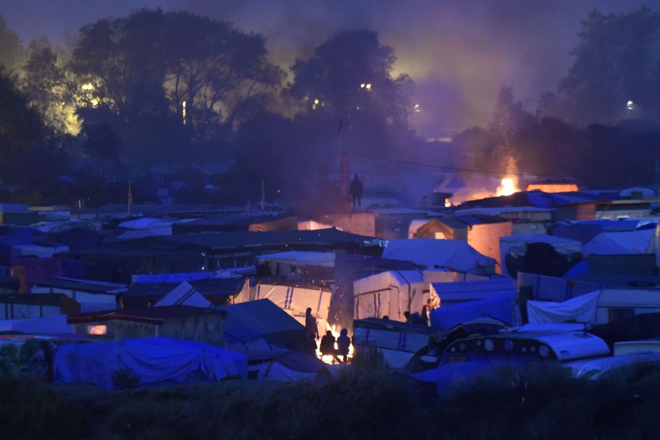  The Jungle, containing 10,000 migrants, was used as a springboard for those hoping to make their way to Britain