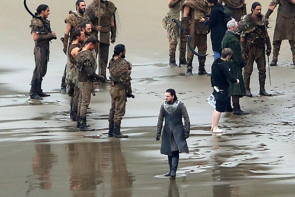 Jon Snow meets Tyrion Lannister on a beach in northern Spain as filming for Season 7 of hit TV show Game of Thrones continues.