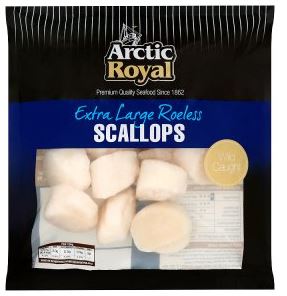 The Arctic Royal scallops are only 