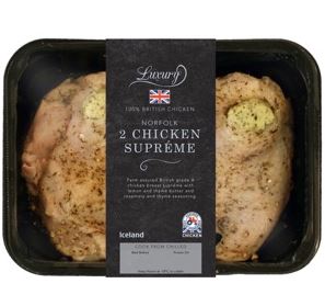 The chicken supreme is £4 for two pieces