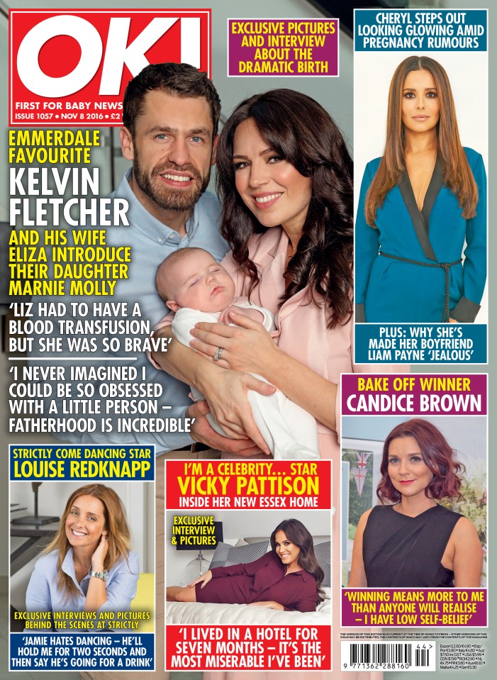 Vicky appears in the latest issue of OK! Magazine