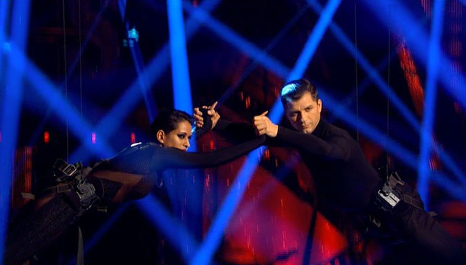Naga and Pasha dance on Movie Week of Strictly Come Dancing
