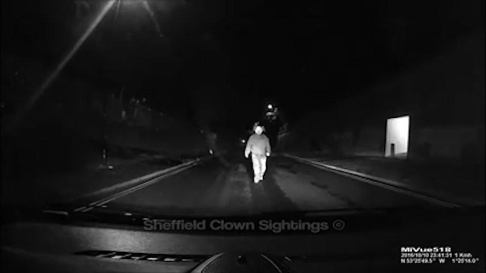 As the prankster approached the vehicle, the scared driver tried to reverse away