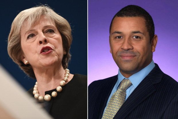Theresa May and James Cleverly