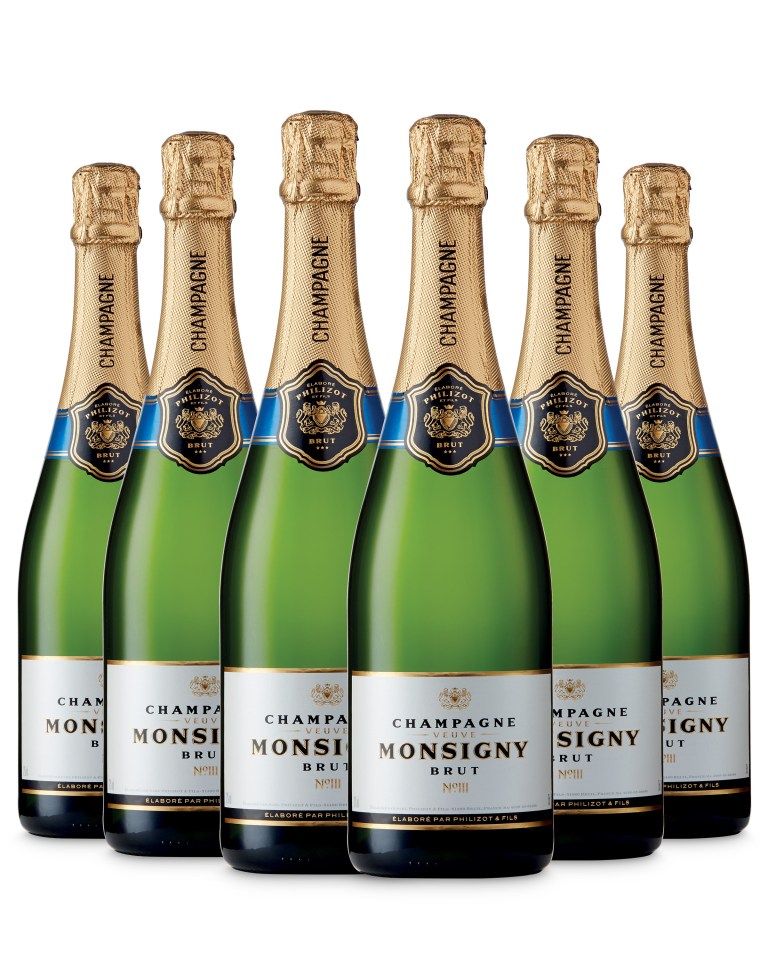 Aldi's Veuve Monsigny Champagne Brut has been rated the best value fizz