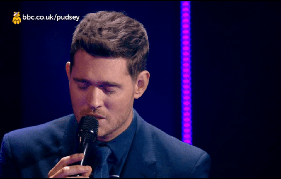 Michael Buble delighted viewers with his performance on Children In Need