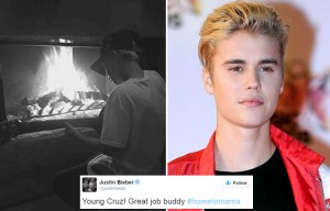Justin Bieber gives seal of approval to Cruz Beckham's music career after he releases cover of his hit
