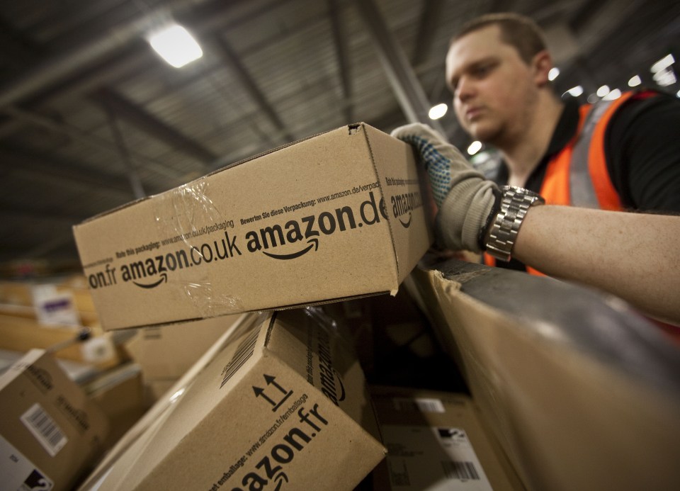 Amazon warehouse in Milton Keynes