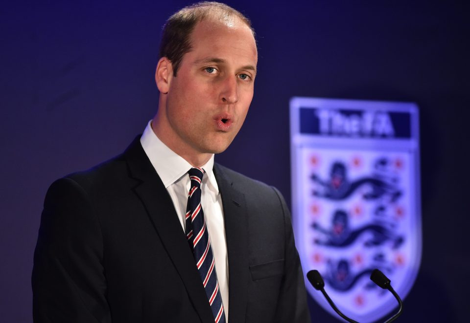 Prince William Attends Lunch To Mark 10 Years As President Of The FA