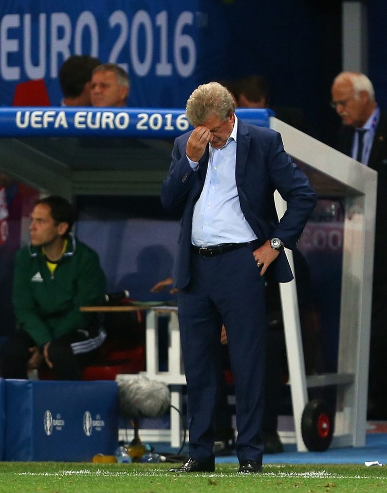  Roy Hodgson ponders the end after England crash to Iceland in Euro 2016