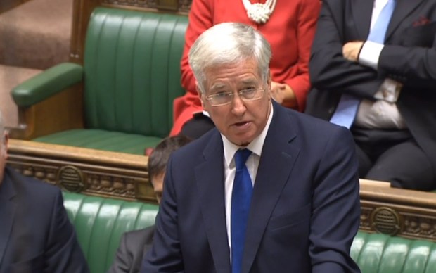 Defence Secretary Sir Michael Fallon