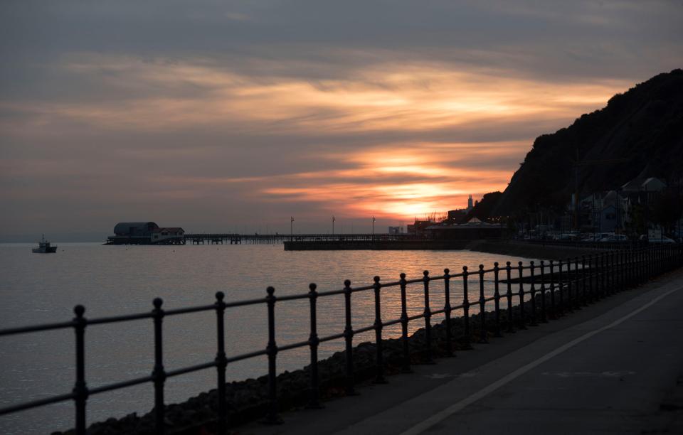 The small fishing village of Mumbles near Swansea 