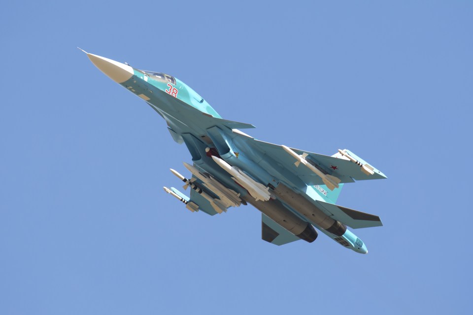A Russian Air Force Su-34 