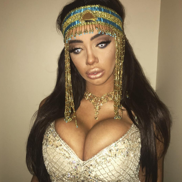 Chloe Khan raised eyebrows with her Halloween costume 