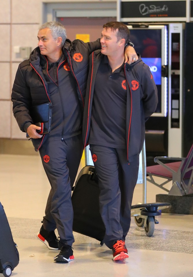 Jose Mourinho looked to be in good spirits ahead of the Europa League clash