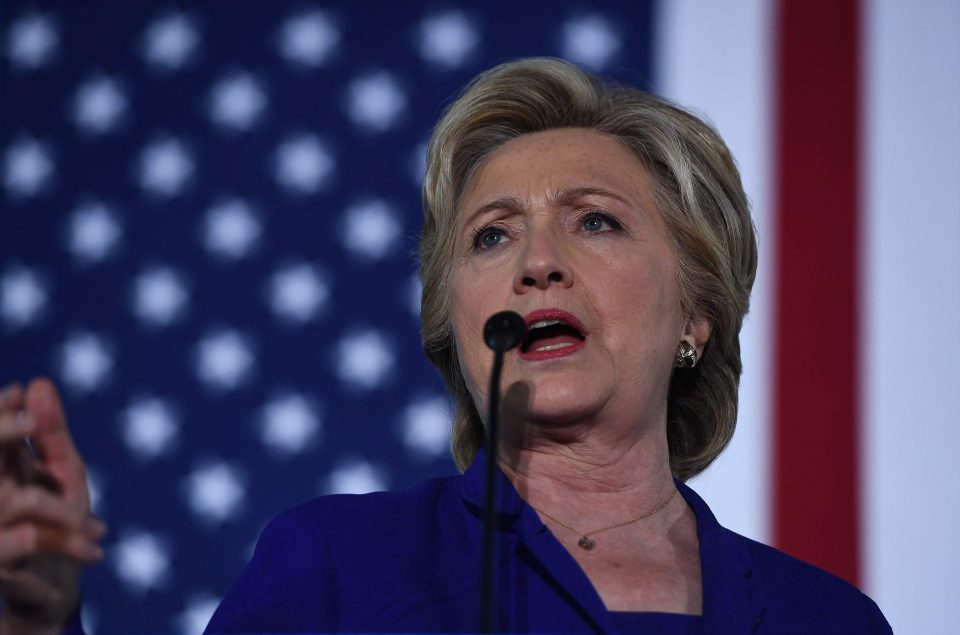 US Democratic presidential nominee Hilla