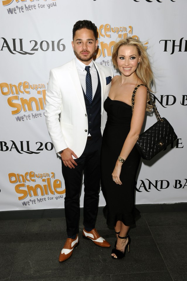 Adam is engaged to his partner of eight years, Caroline