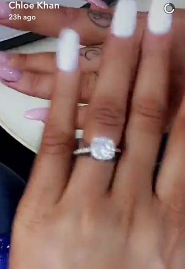 Chloe Khan also showed off a rather flashy looking ring 