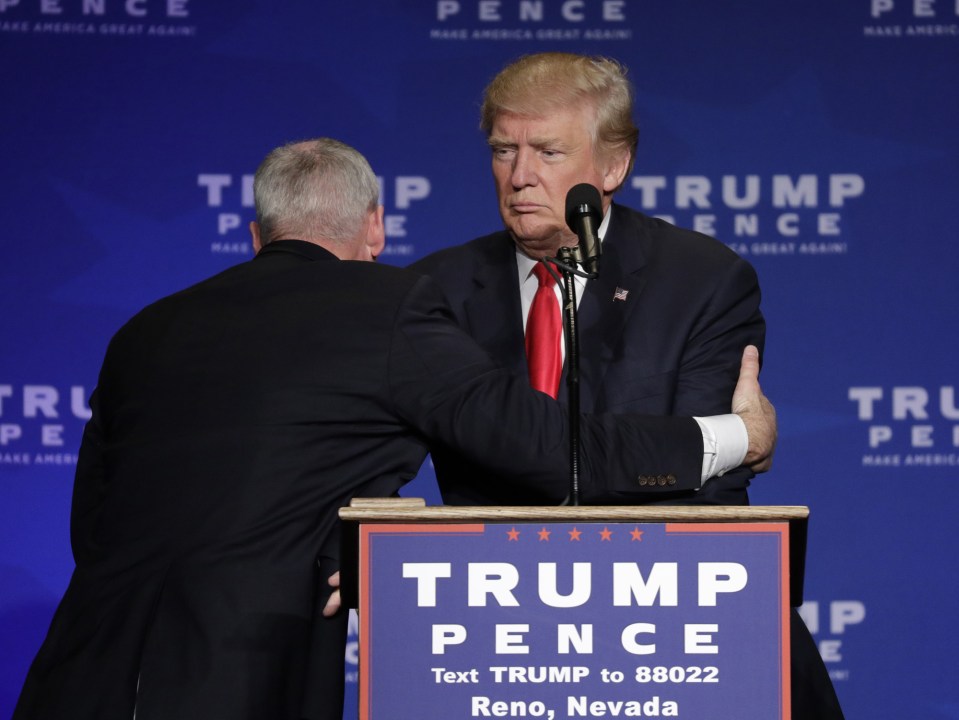 Security rushed presidential candidate Donald Trump from a rally last night after someone cried "gun"