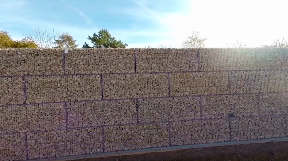 A wall has been built in Munich after locals complained of incoming migrants