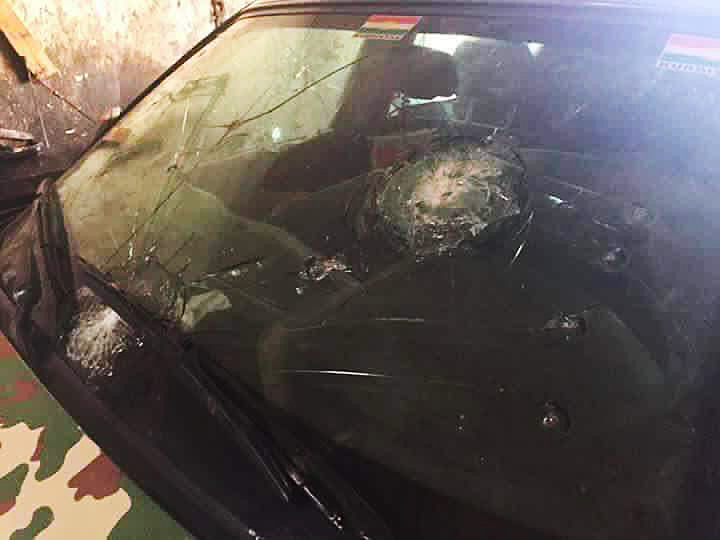 The soldier said his bulletproof Beamer was the only option as "bullets could not penetrate my car"