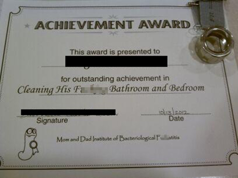 Displaying this in the house shows all guests what this kid is really talented at