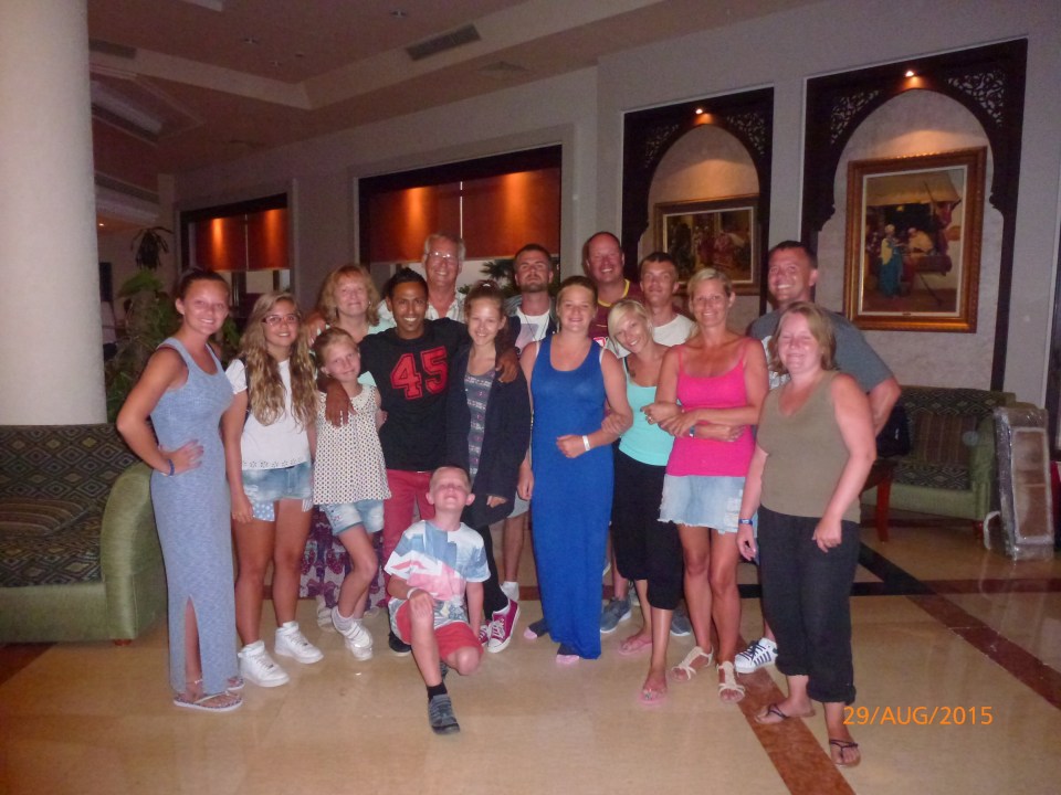 The Pilling family on holiday in Sharm el Sheikh, Egypt