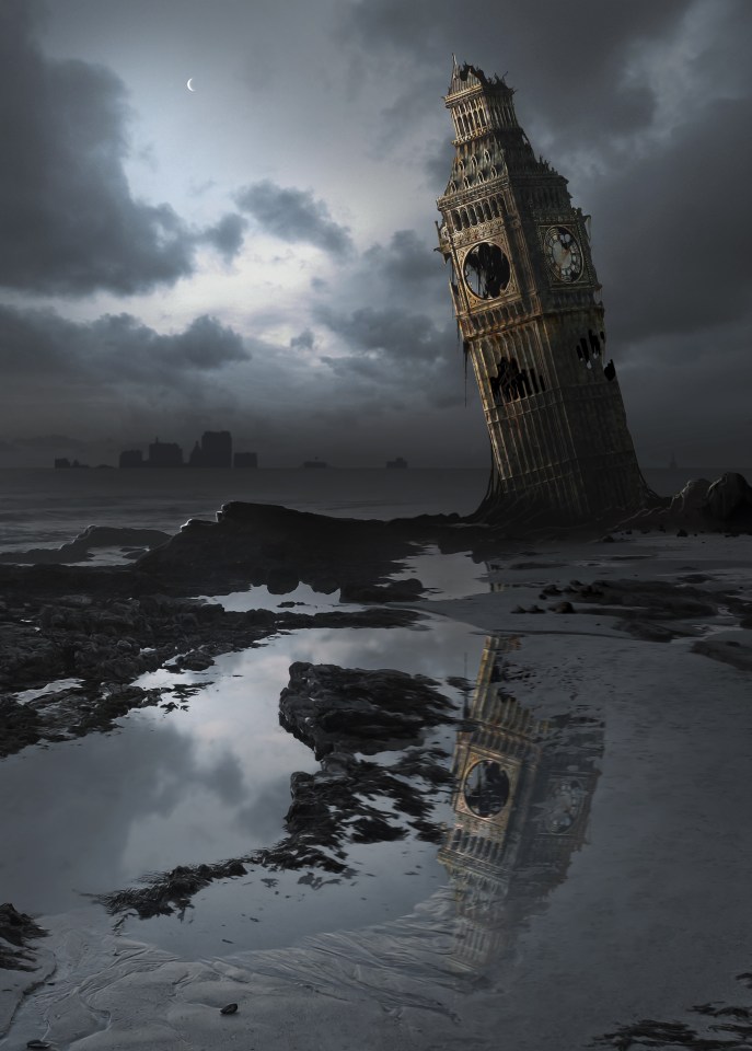 Illustration depicting global warming