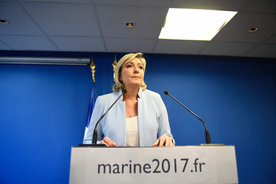 The leader of the Front National party praised Donald Trumps victory over Hillary Clinton