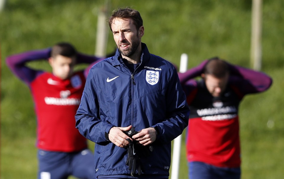 Southgate takes England training before the crunch tie
