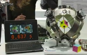 This robot just broke the world record by solving a Rubik's cube in 0.637 seconds