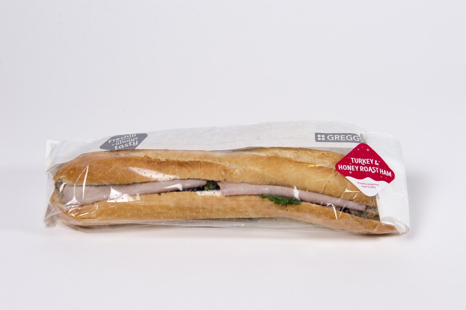 With 552 calories, Greggs' sarnie has just 18 fewer than a Burger King Chicken Royale