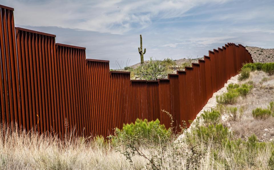 US-Mexican border in Arizona, USA