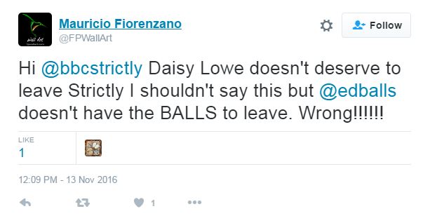 Another felt Ed should have the balls to leave