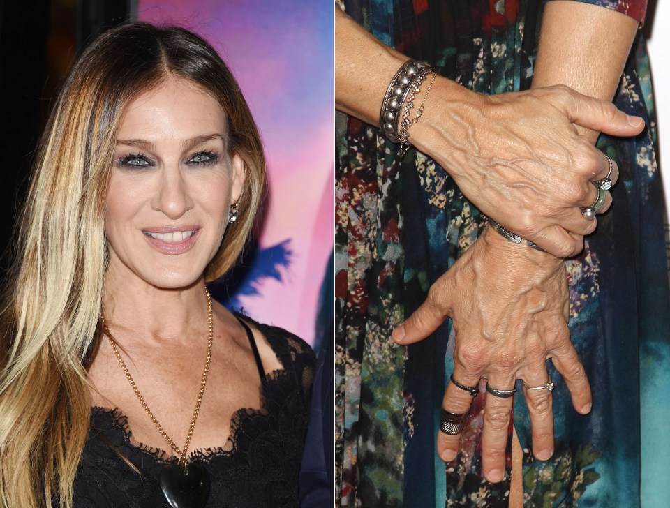  The face says 45 but Sarah Jessica Parker's hands age is 60