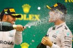 Lewis Hamilton and Nico Rosberg go head-to-head in the final race of the year