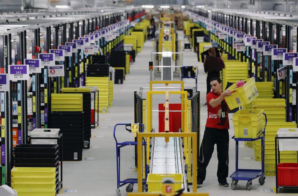 Parcels are processed and dispatched as staff gear up for a Black Friday bonanza